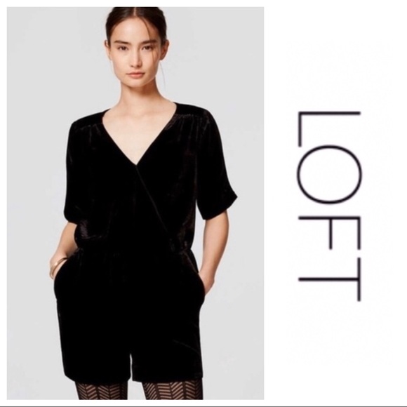 LOFT Pants - LOFT Velvet Romper Size 10